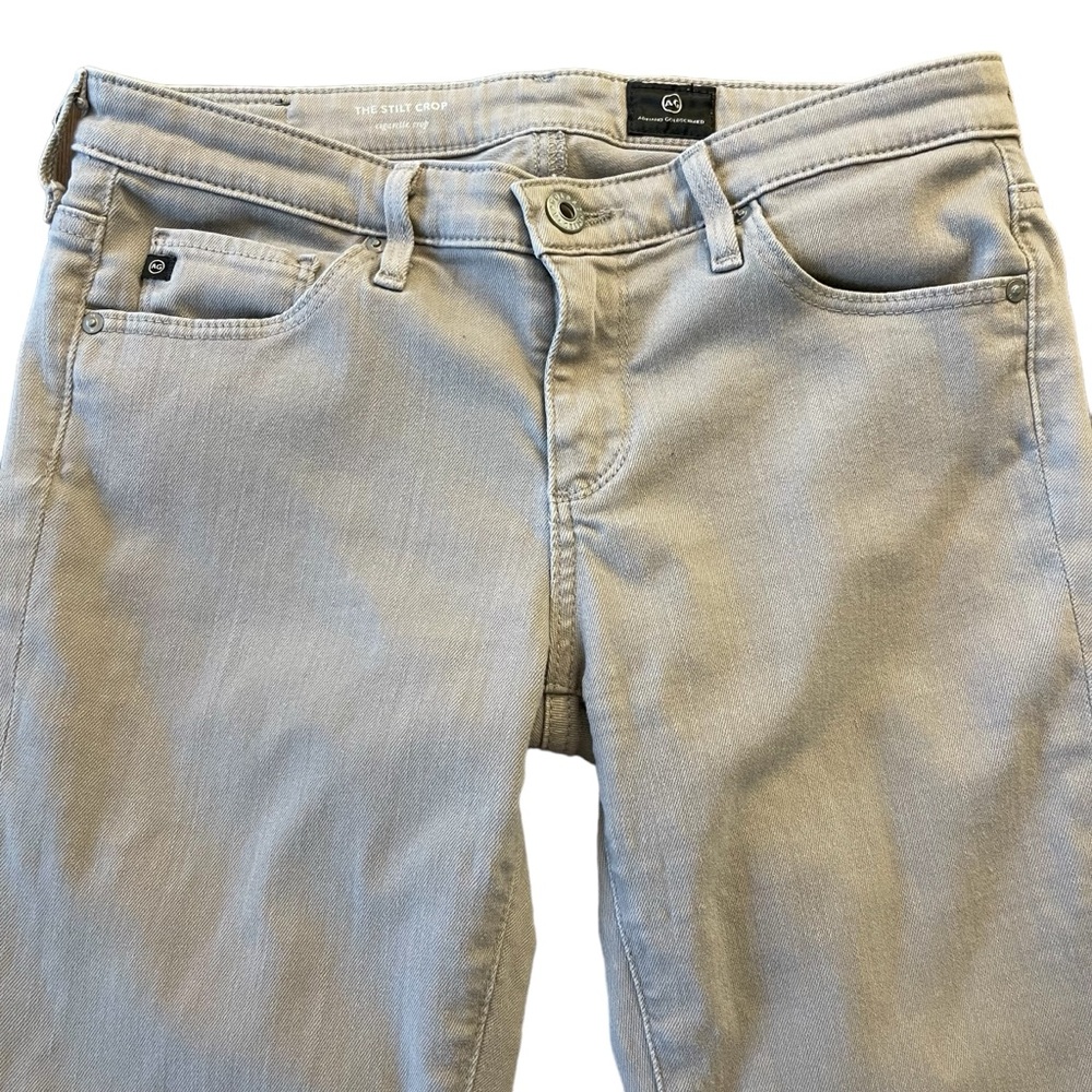 AG Adriano Goldschmied The Stilt Crop Cigarette Mid-Rise Skinny Jeans (27x25) - Picture 8 of 14